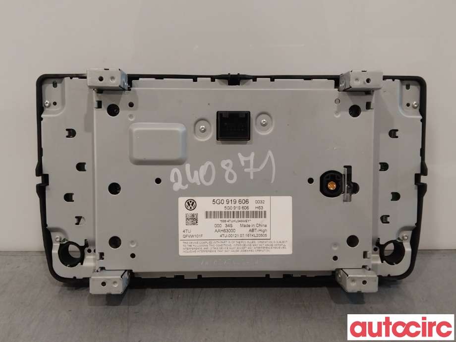 Instrument diverse til VW e-Golf 2014-2017 (Fase 1)  (VOLKSWAGEN|5G0919606|QFVW101F)
