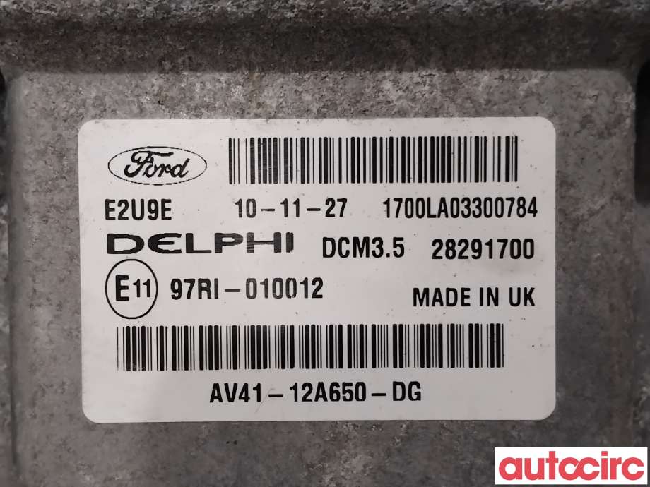 Styreenhet motor til Ford Kuga 2008-2012 (Type I)  (FORD|1802711|28291700|AV41-12A650-DG)