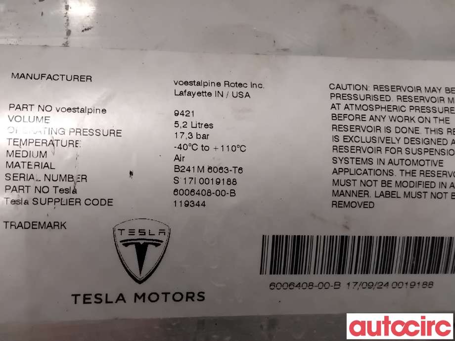 Diverse deler til Tesla Model S 2016-2021 (Fase 2)  (TESLA|6006408-00-B|)