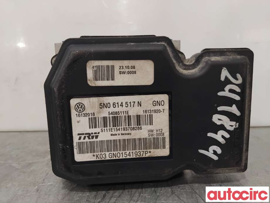 ABS sentral til VW Tiguan 2007-2011 (Type I, Fase 1)  (VOLKSWAGEN|5N0614517N|54085111E)