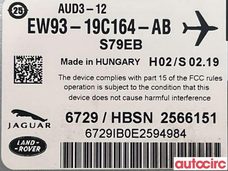 Bilstereo forsterker til Jaguar XF 2008-2015 (X250) (X250) (JAGUAR|C2D40031)