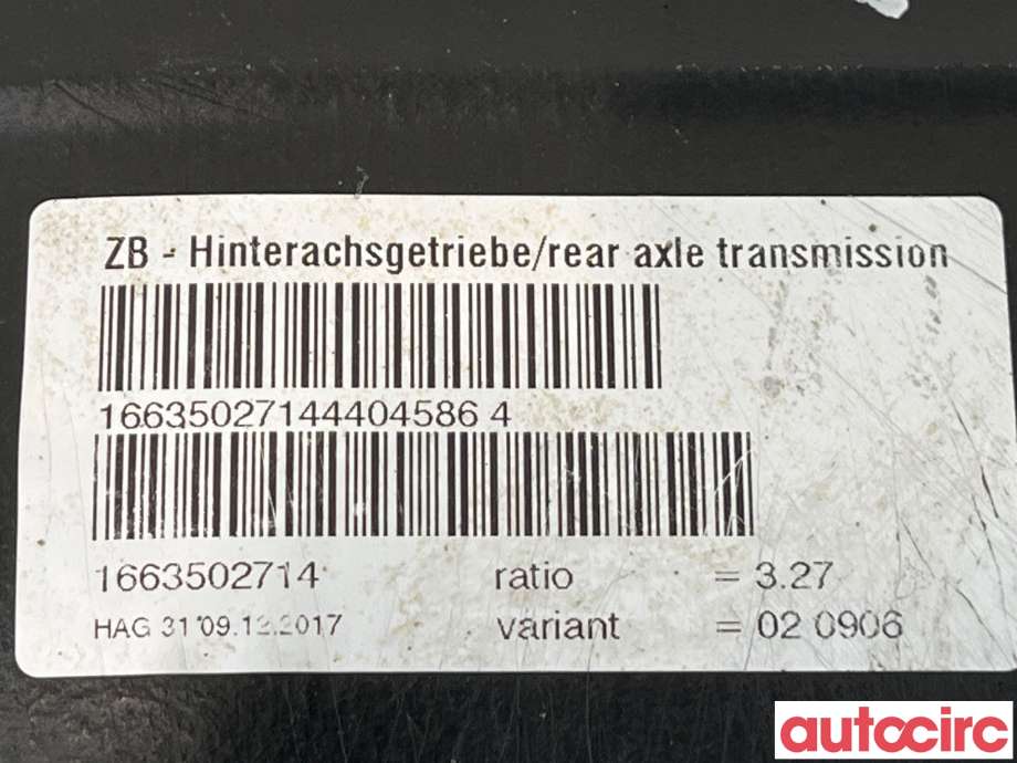 Kardang klokke bak til Mercedes GLE 2015-2018 (Fase 2) (W166) (W166) (MERCEDES|A1663502714)