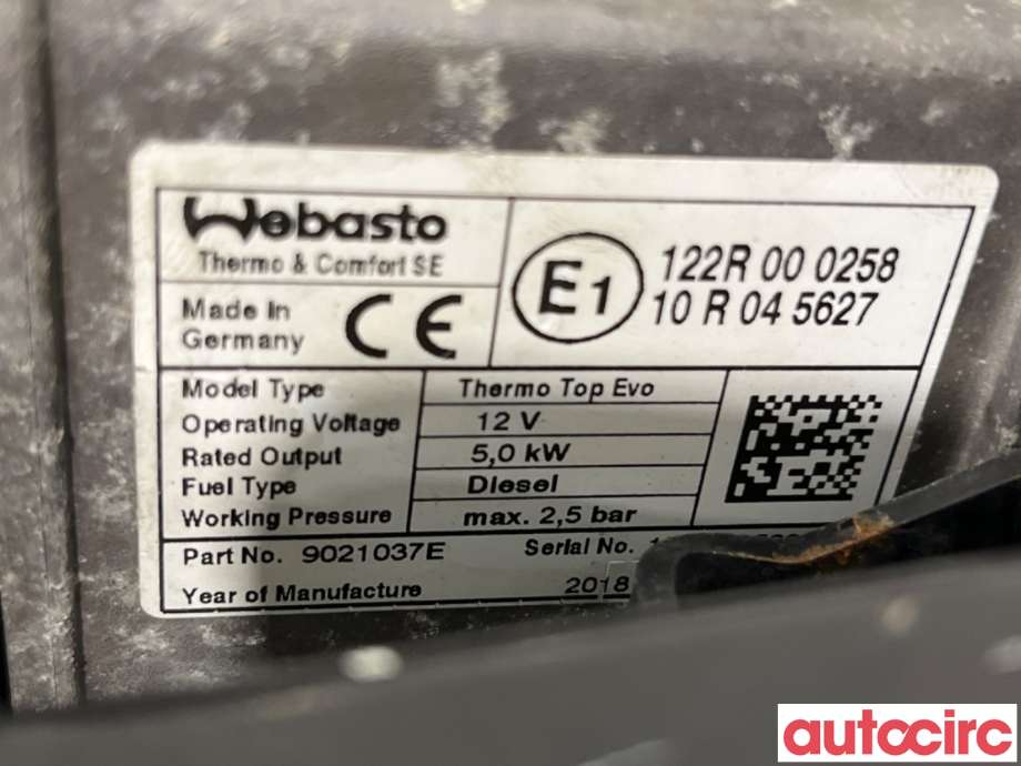 Dieselvarmer til Mazda 6 2018-->> (Type III, Fase 3)  (MAZDA|NO NR|9021037E|)