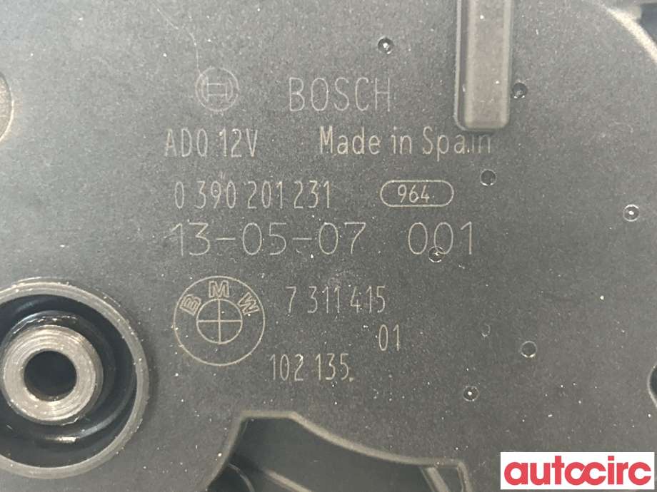 Viskermotor bakrute til BMW 3-Serie 2012-2018 (F30/F31/F34) (F30/F31/F34) (BMW|67637311415|0390201231|7311415)