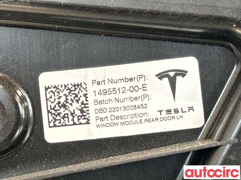 Ruteheis venstre bak til Tesla Model Y 2021-2024 (Type I) (TESLA|1526806-00-C|1495512-00-E)