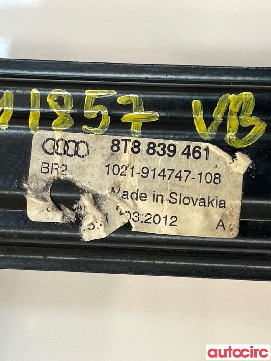 Ruteheis venstre bak til Audi A5 2007-2016 (Type I)  (AUDI|8T8839461C|8T8839461)