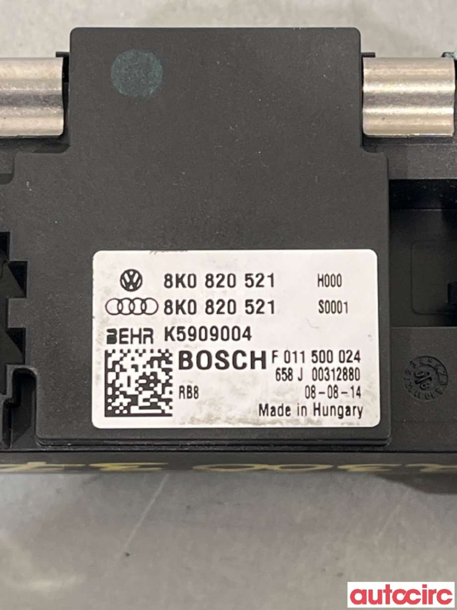 Varmeapparat motstand til Audi A4 2007-2014 (Type IV) (B8) (B8) (AUDI|8K0820521B|F011500024|8K0820521)