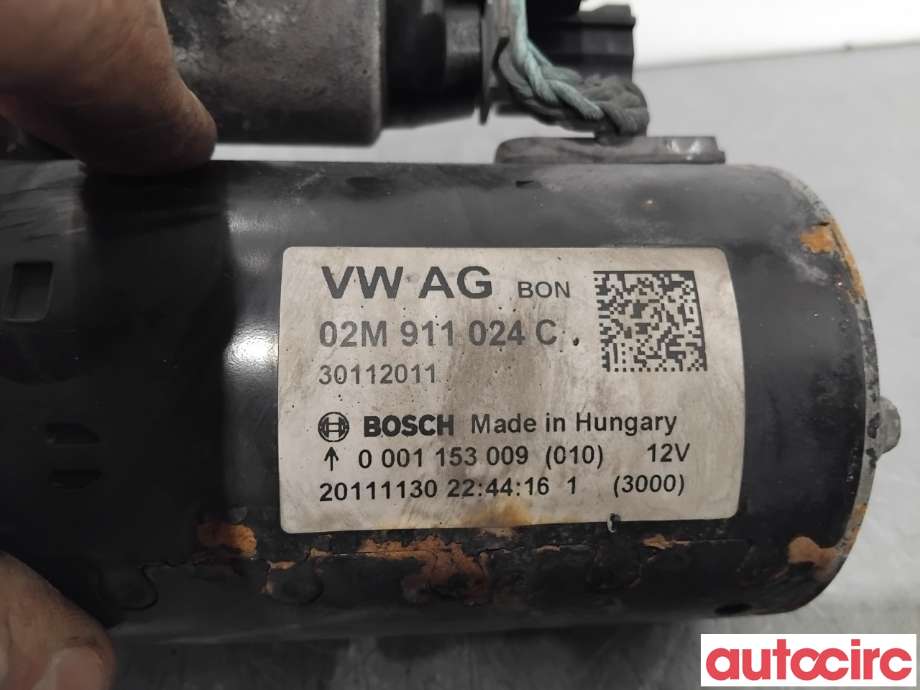 Starter diesel til VW Passat 2011-2015 (B7) (B7) (VOLKSWAGEN|02M911024CX|0001153009|02M911024C)