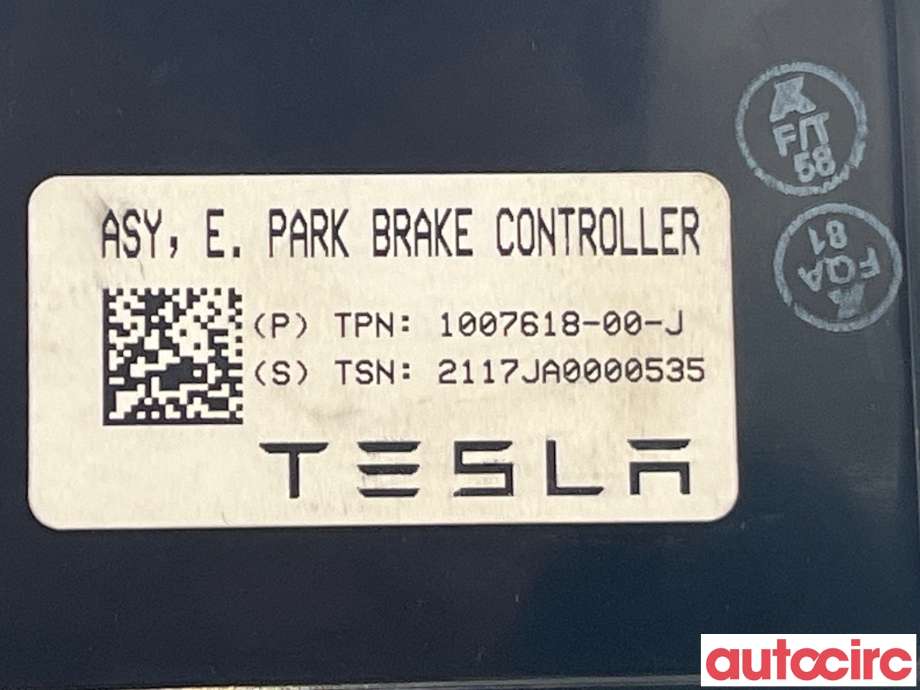 Styreenhet elektrisk parkbrems (EPB - Electric Parking Brake) til Tesla Model S 2016-2021 (Fase 2)  (TESLA|1007618-00-J)