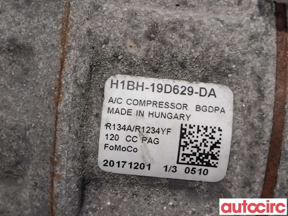 Aircondition kompressor til Ford Fiesta 2017-->> (Type VII)  (FORD|2673870|H1BH-19D629-DA|2759208)