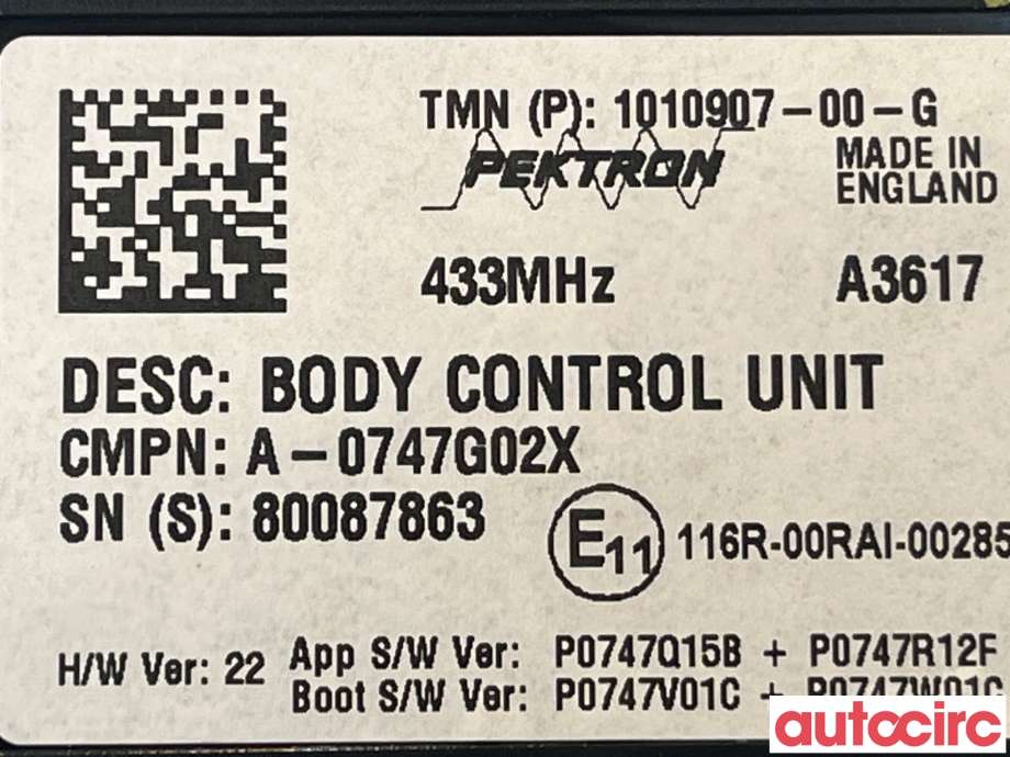 Styreenhet comfort (BCM) til Tesla Model S 2016-2021 (Fase 2)  (TESLA|1010907-00-G)