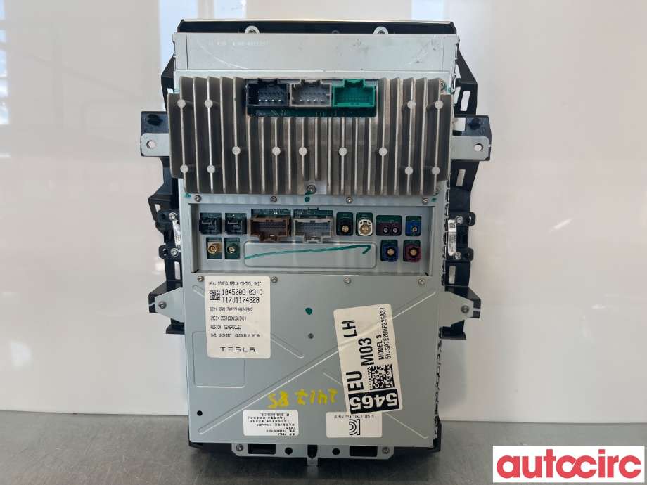 Multimedia display (MCU - Media Controller Unit) til Tesla Model S 2016-2021 (Fase 2)  (TESLA|1451809-S3-J|1045006-03-D)