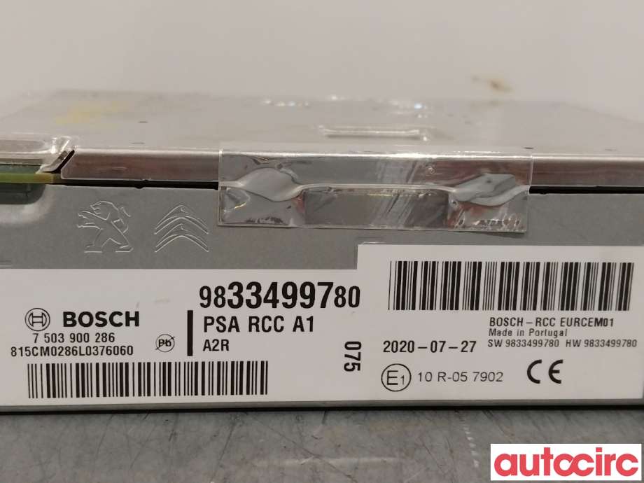 Bilstereo diverse til Peugeot 2008 2019-->> (Type II)  (PEUGEOT|1684916980||9833499780)