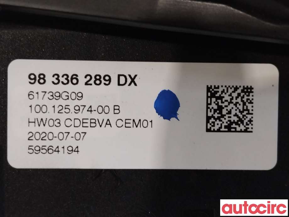 Girstang/girvelger automat til Peugeot 2008 2019-->> (Type II) (PEUGEOT|1663374480||98336289DX)