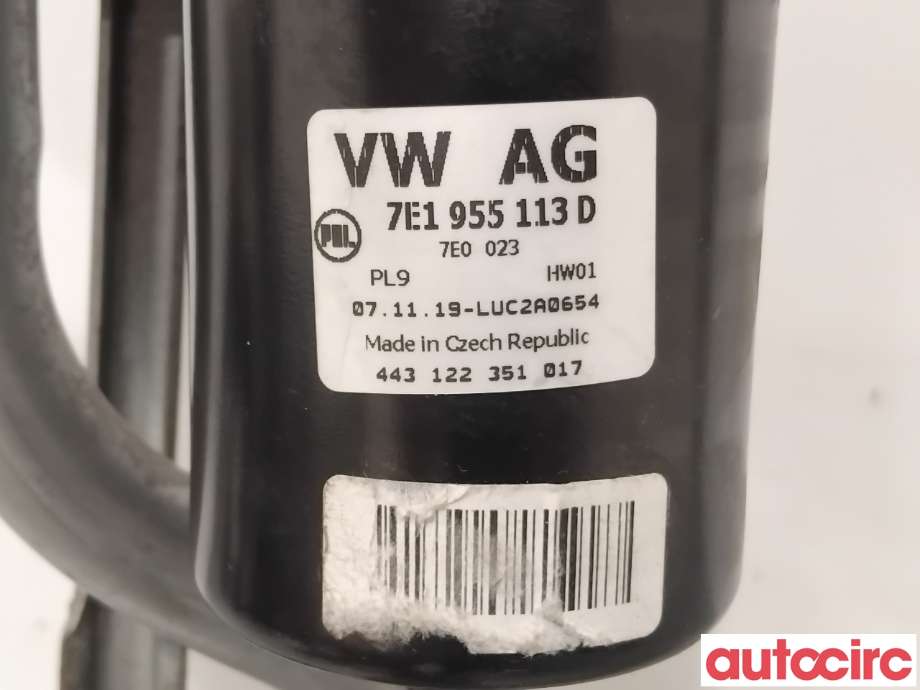 Viskermotor frontrute til VW Transporter / Caravelle 2019-->> (T6.1) (T6.1) (VOLKSWAGEN|7E1955113D|443122351017|7E1955113G)