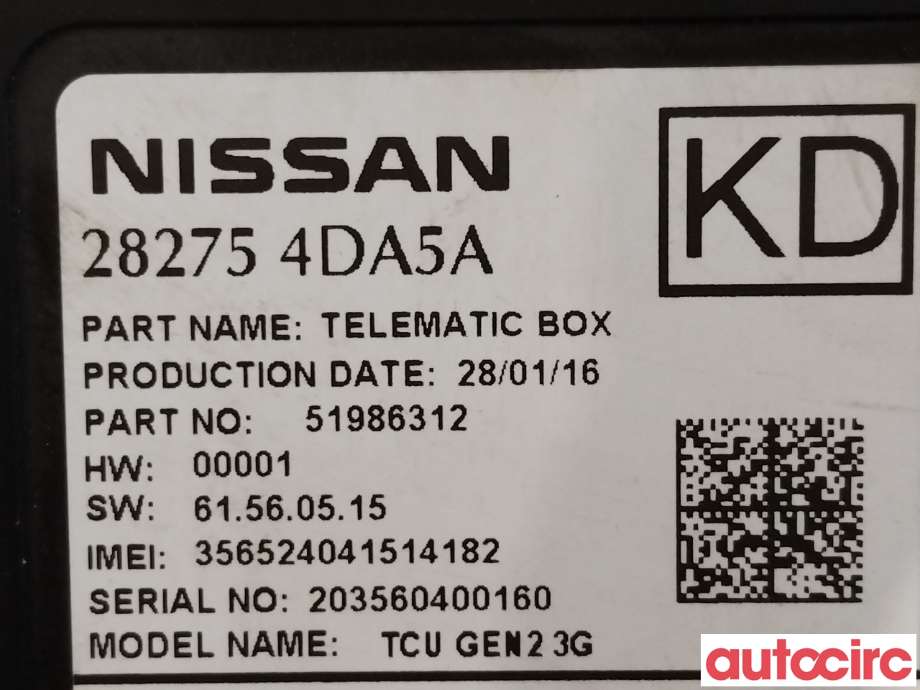 Styreenhet diverse til Nissan Leaf 2011-2017 (Type I)  (NISSAN|282754DA5A|51986312)