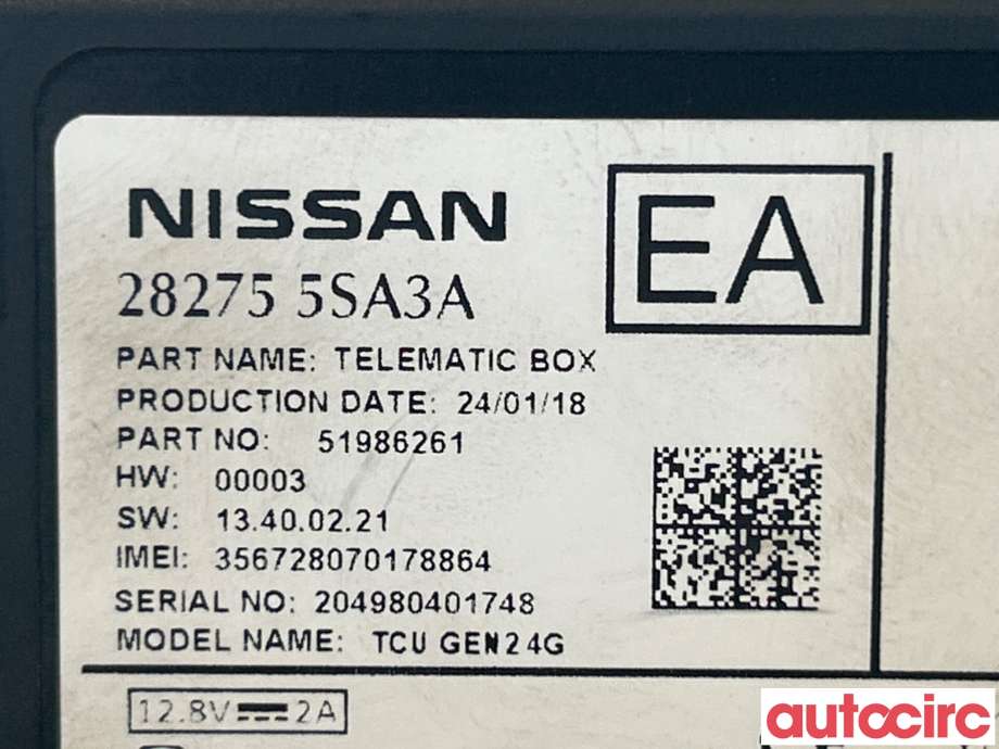 Styreenhet diverse til Nissan Leaf 2018-->> (Type II)  (NISSAN|282755SA5A|282755SA3A)