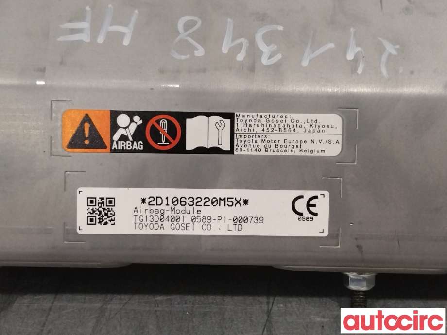 Airbag kne til Lexus UX 2018-->>  (LEXUS|7390076030C0)
