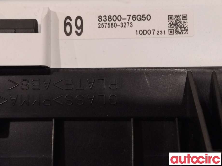 Instrumentpanel til Lexus UX 2018-->>  (LEXUS|8380076G50)