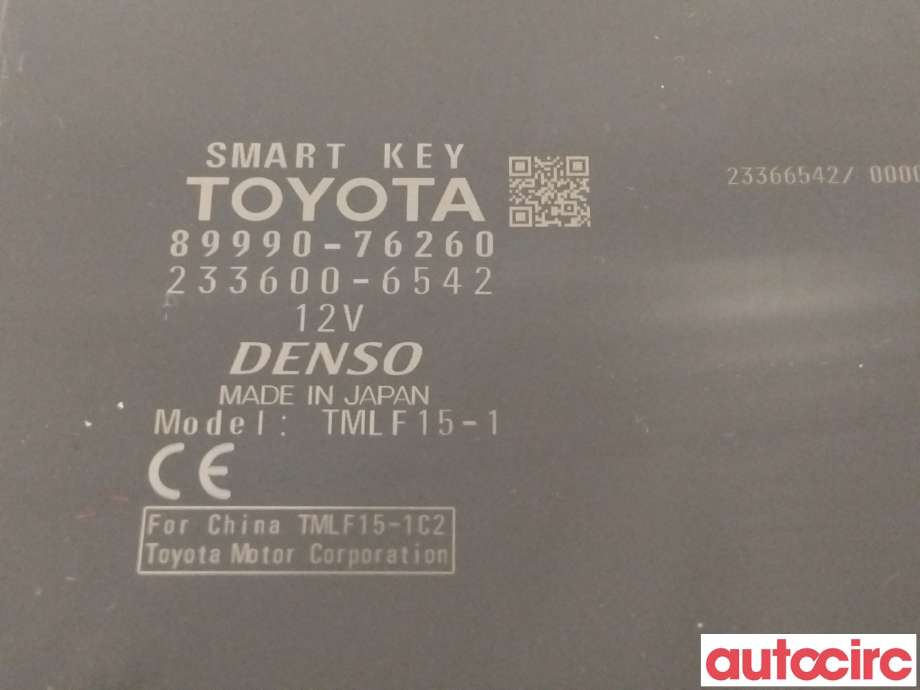 Styreenhet nøkkelfri/keyless til Lexus UX 2018-->>  (LEXUS|899H076180|8999076260)