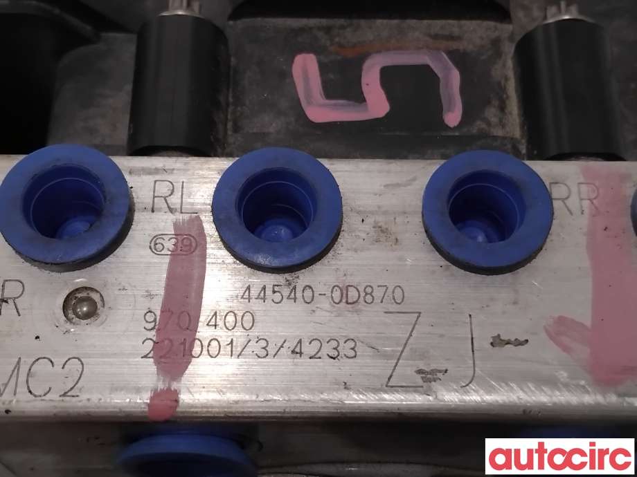 ABS sentral til Toyota Yaris 2014-2020 (Type III, Fase 2)  (TOYOTA|440500DJ60|0265297543|44540-0D870)