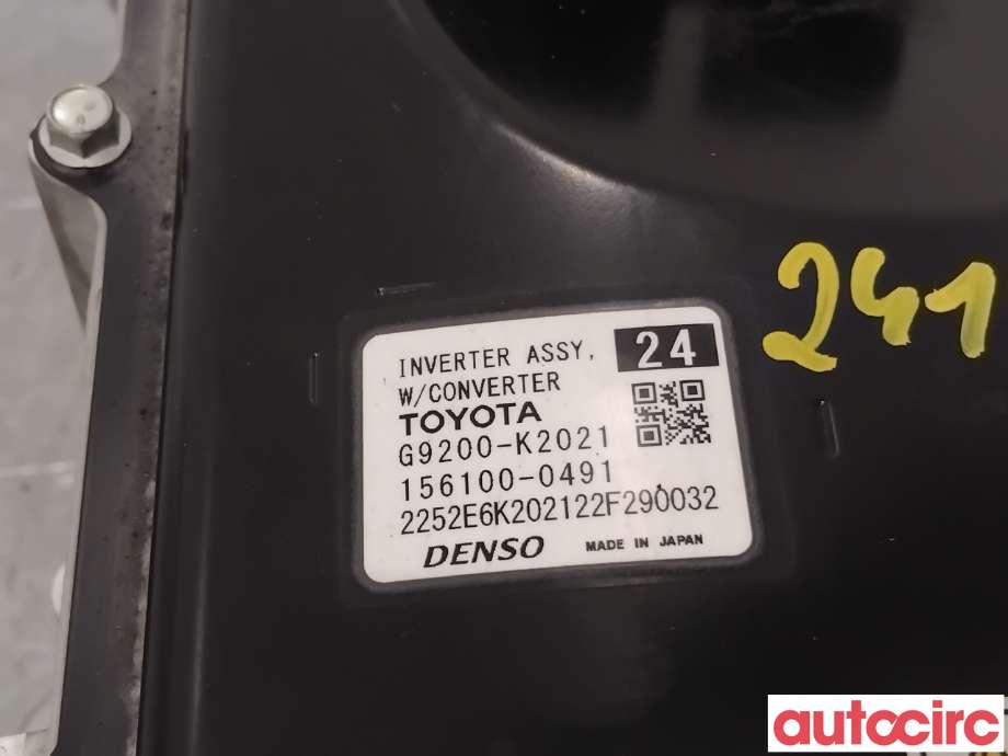 Inverter hybrid til Toyota Yaris 2014-2020 (Type III, Fase 2)  (TOYOTA|G92A0K2021|156100-0491|G9200-K2021)