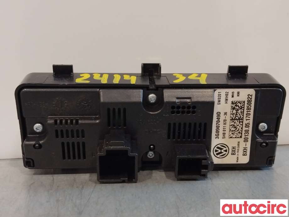 Varmeapparat betjening til VW Passat 2015-2019 (Fase 1) (B8) (B8) (VOLKSWAGEN|3G0907049D|)