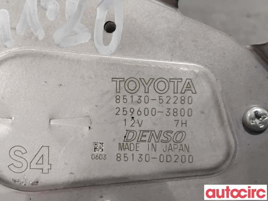 Viskermotor bakrute til Toyota Yaris Cross (SUV) 2021-->>  (TOYOTA|851300D200|259600-3800|85130-52280)