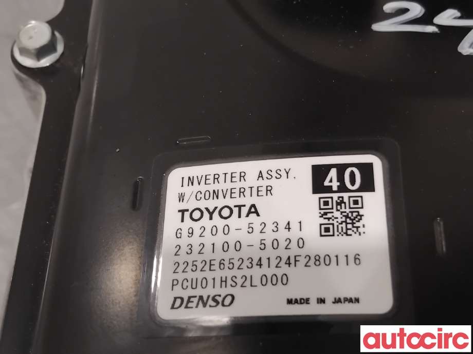Inverter hybrid til Toyota Yaris Cross (SUV) 2021-->>  (TOYOTA|G92A052261|232100-5020|G9200-52341)