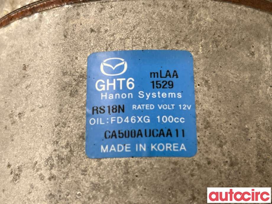 Aircondition kompressor til Mazda 6 2018-->> (Type III, Fase 3)  (MAZDA|GHT6-61-450A|CA500AUCAA11|GHT6)