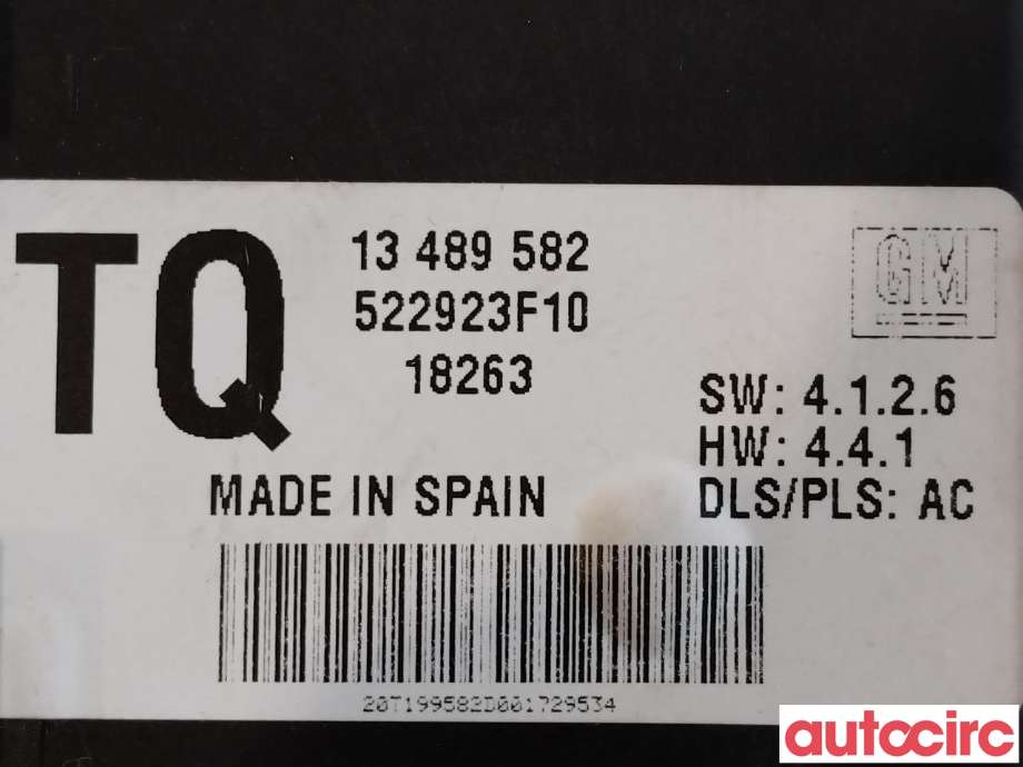 Styreenhet diverse til Opel Ampera-e 2017-->> (Type II)  (OPEL|13489582|522923F10)
