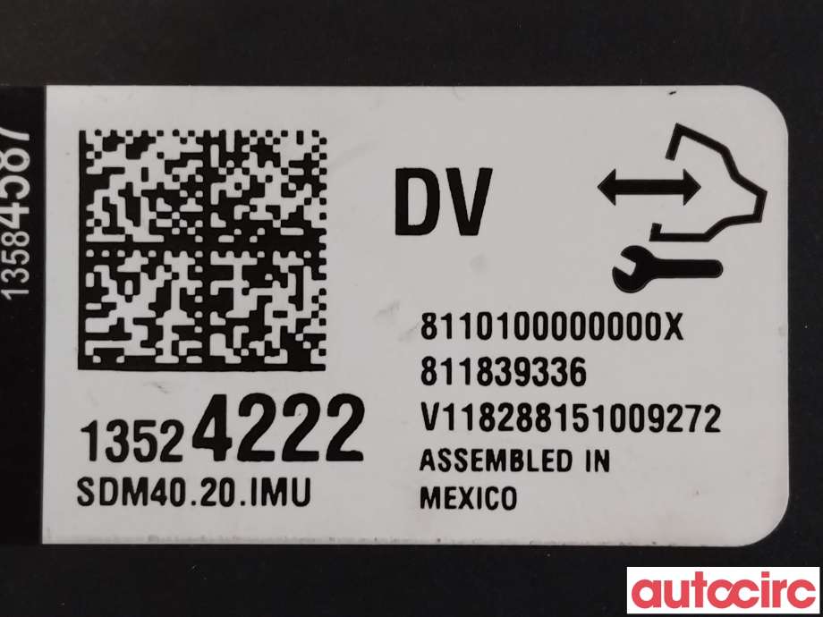 Airbag elektronikk til Opel Ampera-e 2017-->> (Type II)  (OPEL|13524235||13524222)