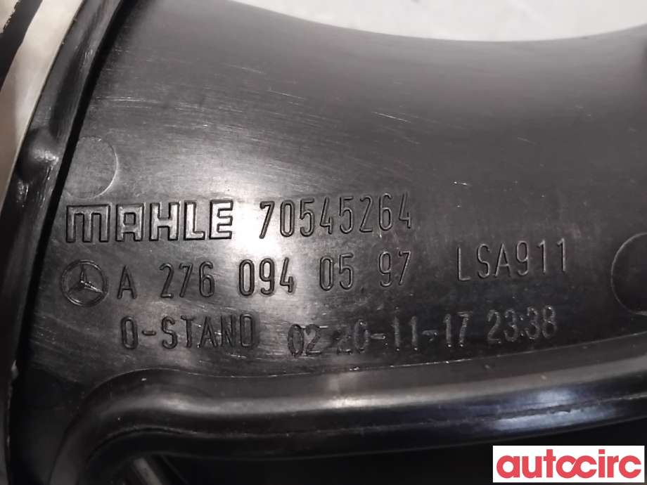 Luftslange innsug til Mercedes GLE 2015-2018 (Fase 2) (W166) (W166) (MERCEDES|A2760902137|70545264|A2760940597)