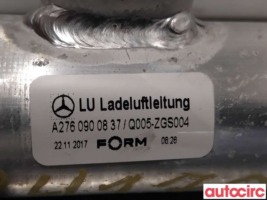 Turbo rør til Mercedes GLE 2015-2018 (Fase 2) (W166) (W166) (MERCEDES|A2760900837|)
