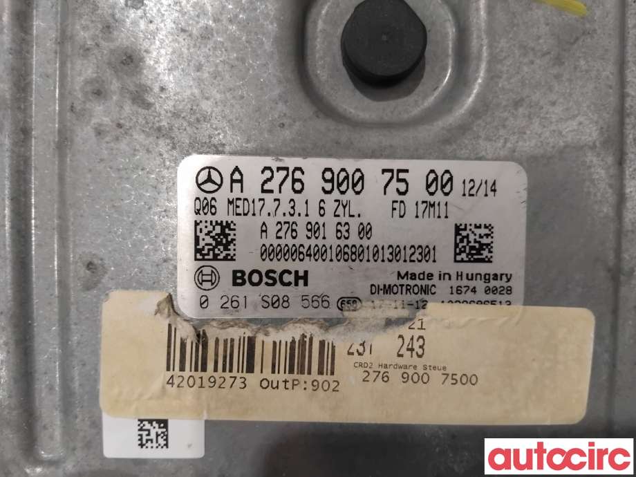 Styreenhet motor til Mercedes GLE 2015-2018 (Fase 2) (W166) (W166) (MERCEDES|A2769007500|0261S08566)