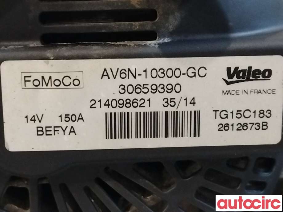 Dynamo til Ford Transit Connect 2013-2018 Type II, Fase 1  (FORD|2260730|TG15C183|1857696)
