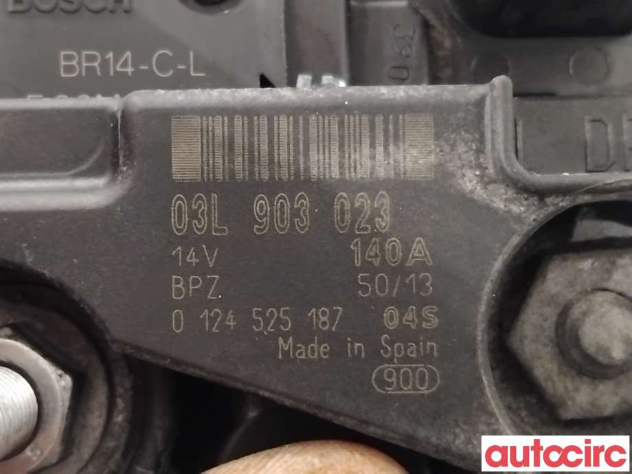 Dynamo til Audi Q3 2011-2014 (Type I, Fase 1)  (AUDI|03L903023X|0124525187|03L903023)