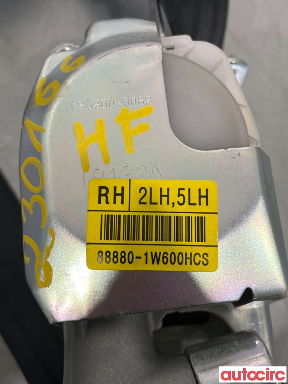 Sikkerhetsbelte foran høyre til Kia Rio 2011-2017 Type III  (KIA|888801W600HCS|)