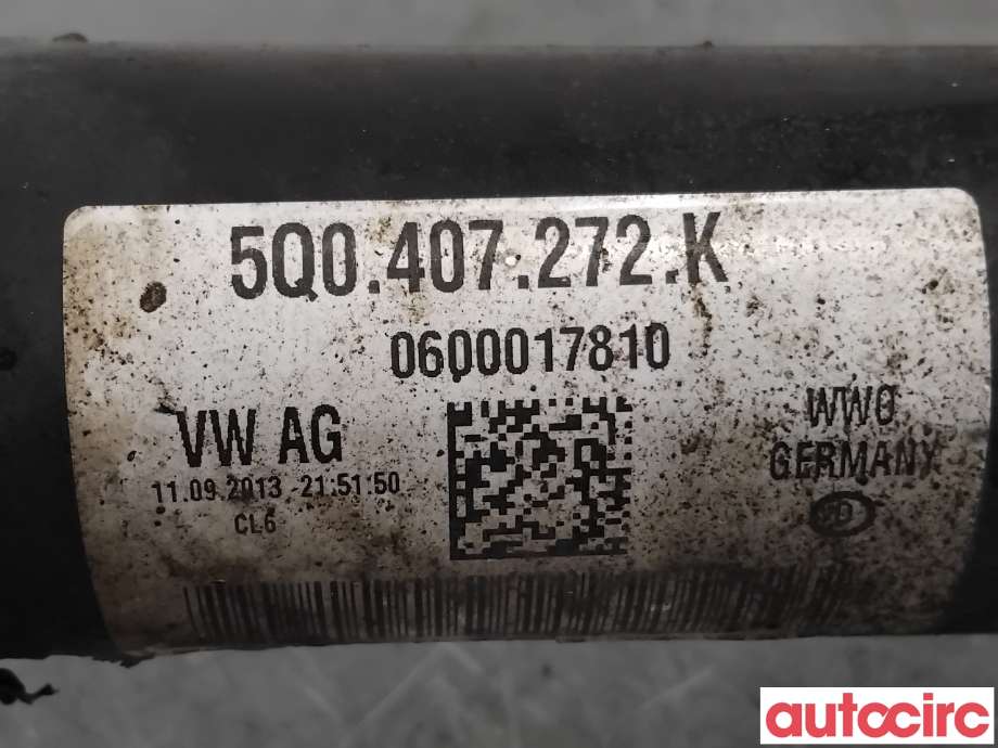 Drivaksel høyre foran til VW Golf VII 2012-2017 (Fase 1)  (VOLKSWAGEN|5Q0407762GX|5Q0407272K|5Q0407272EQ)