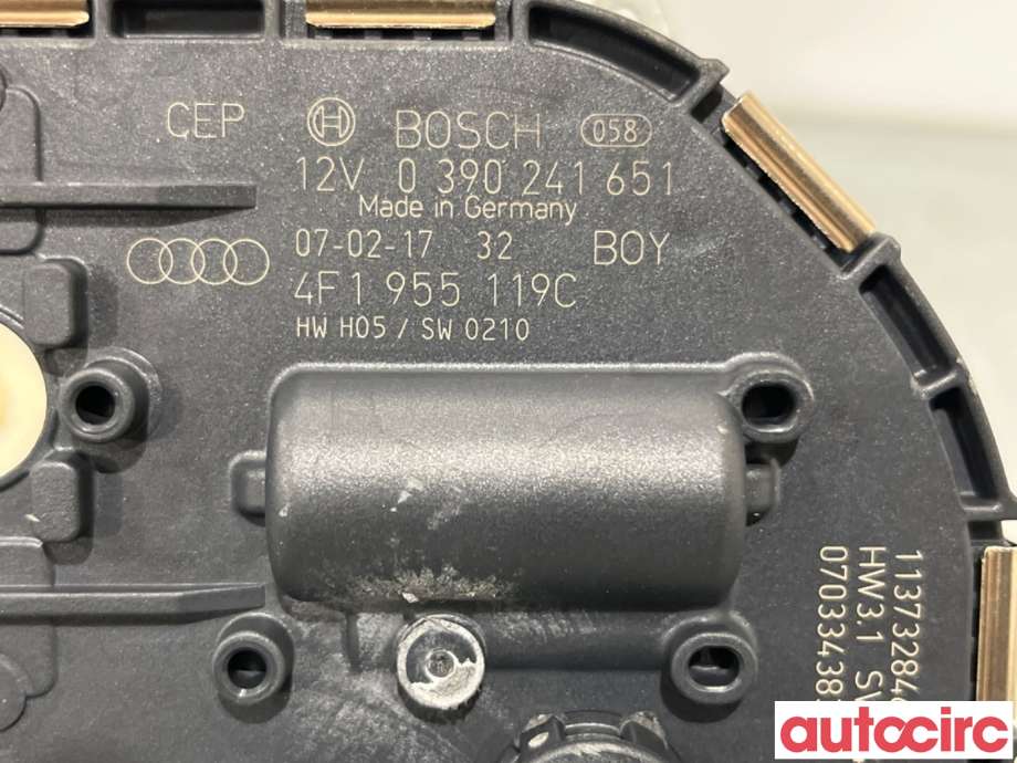 Viskermotor frontrute til Audi A6 2005-2008 (Type III, Fase 1) (C6) (C6) (AUDI|4F1955119C|0390241651|4F1955023K)