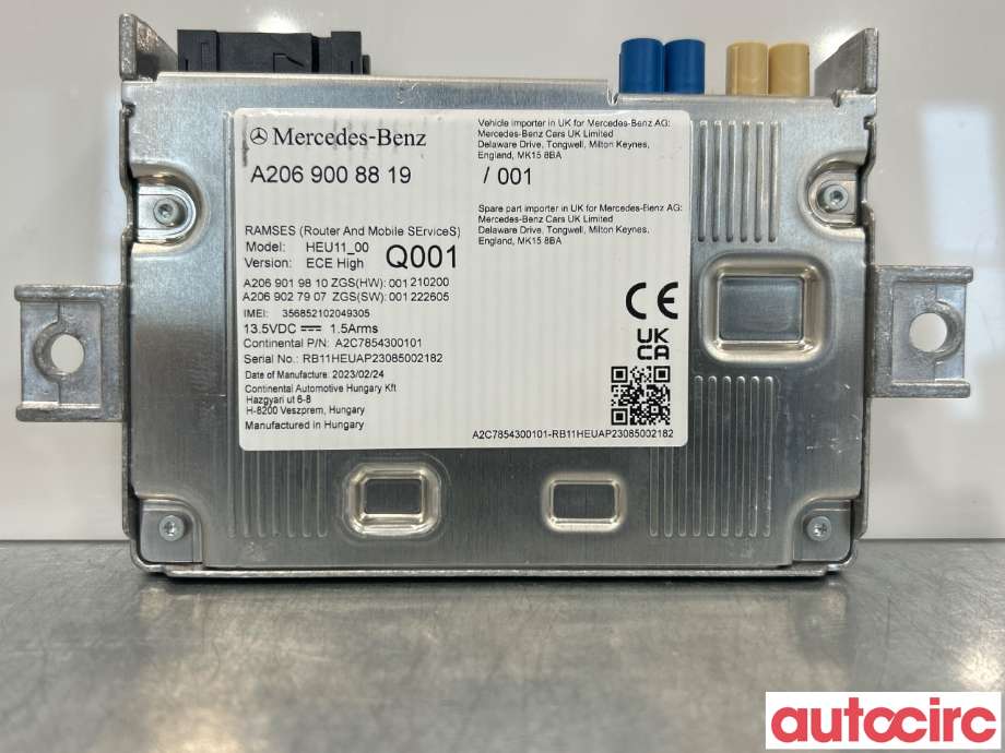 Styreenhet diverse til Mercedes EQE 2022-->>  (MERCEDES|A2069006423||A2069008819)