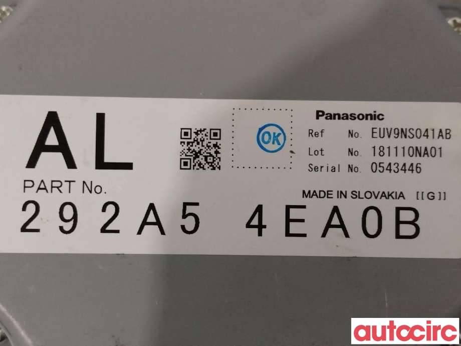Styreenhet diverse til Nissan Qashqai 2014-2021 (Type II) (NISSAN|292A54EA0B|)