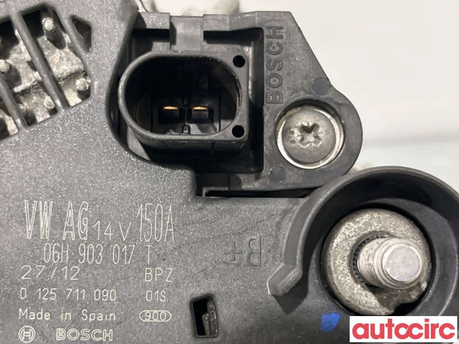 Dynamo til Audi A4 2007-2014 (Type IV) (B8) (B8) (AUDI|06H903017TX|0125711090|06H903018PX)