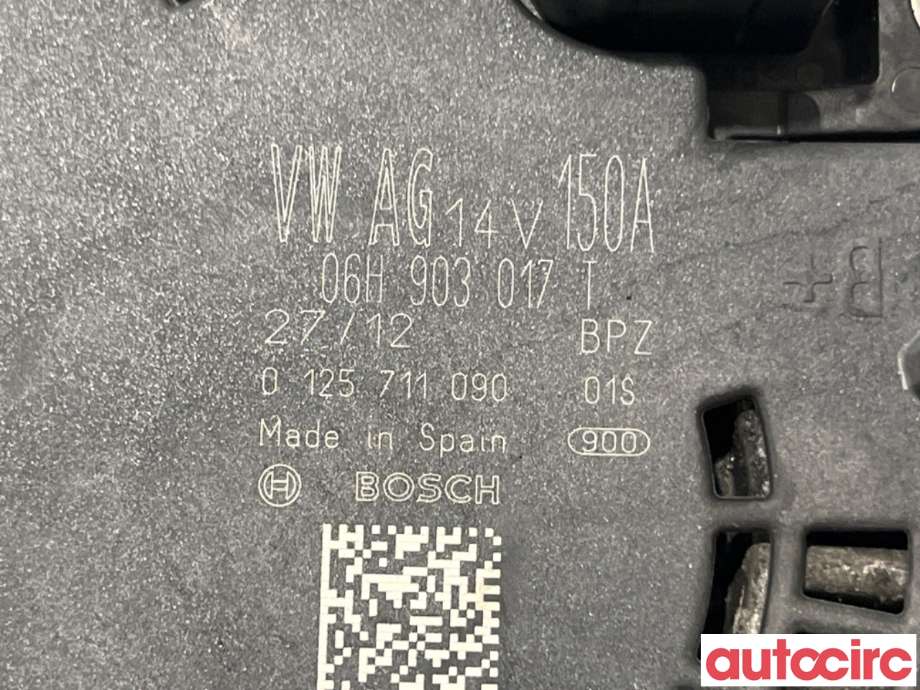 Dynamo til Audi A4 2007-2014 (Type IV) (B8) (B8) (AUDI|06H903017TX|0125711090|06H903018PX)
