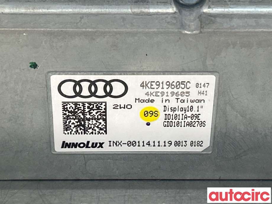 Multimedia display (MCU - Media Controller Unit) til Audi e-tron 2018-->>  (AUDI|4KE919605C)