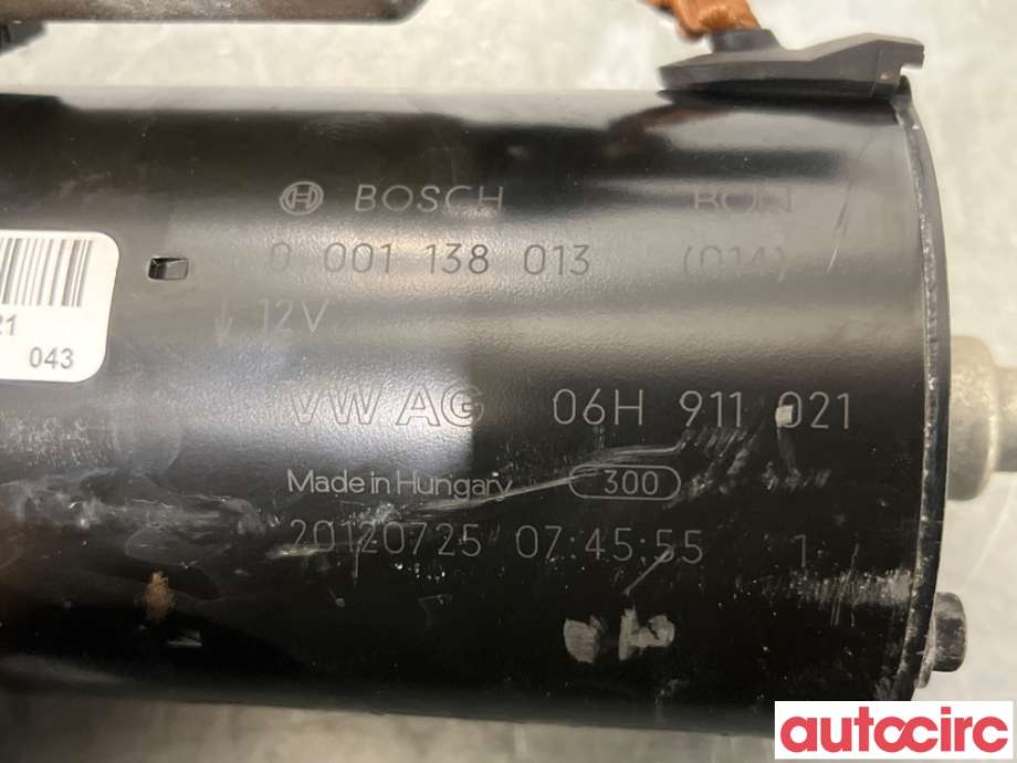 Starter til Audi A4 2007-2014 (Type IV) (B8) (B8) (AUDI|06H911021X|0001138013|06H911021DX)