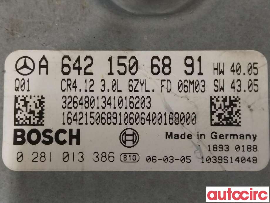Styreenhet motor til Mercedes R-Klasse 2006-2013 (W251) (W251) (MERCEDES|A6421506677||A6421506891)