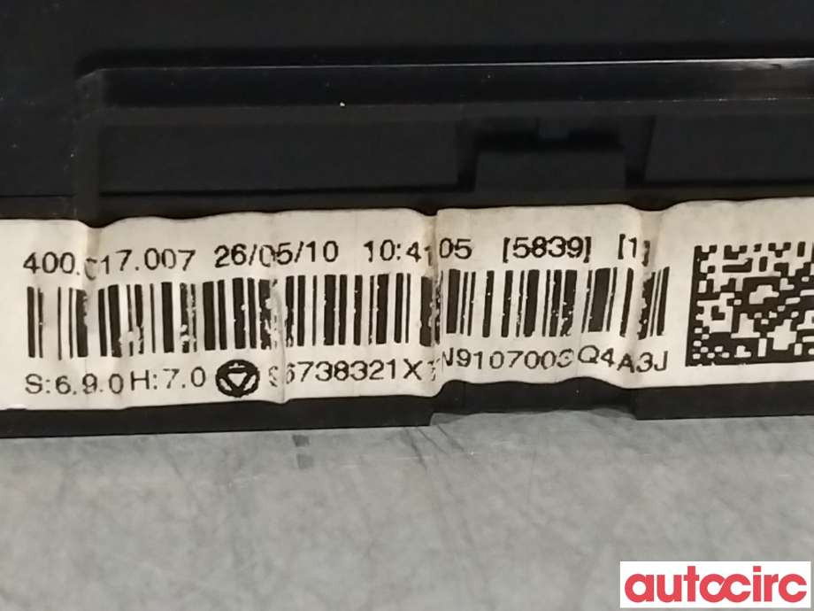 Varmeapparat betjening til Peugeot 5008 2010-2017 (Type I) (PEUGEOT|6452W6||96738321XT)
