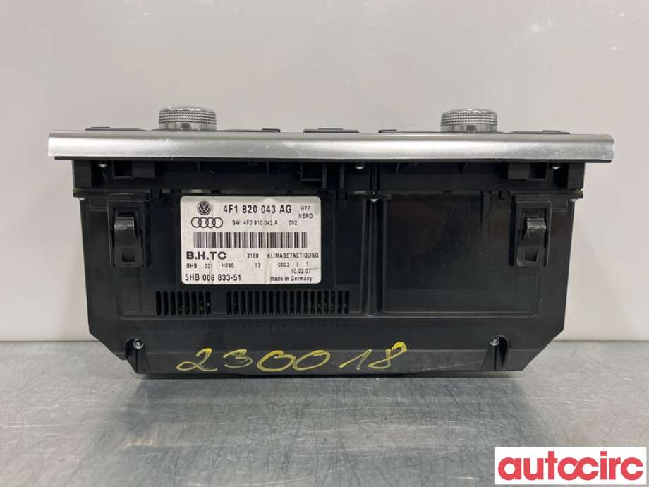 Varmeapparat betjening til Audi A6 2005-2008 (Type III, Fase 1) (C6) (C6) (AUDI|4F1820043AG|)