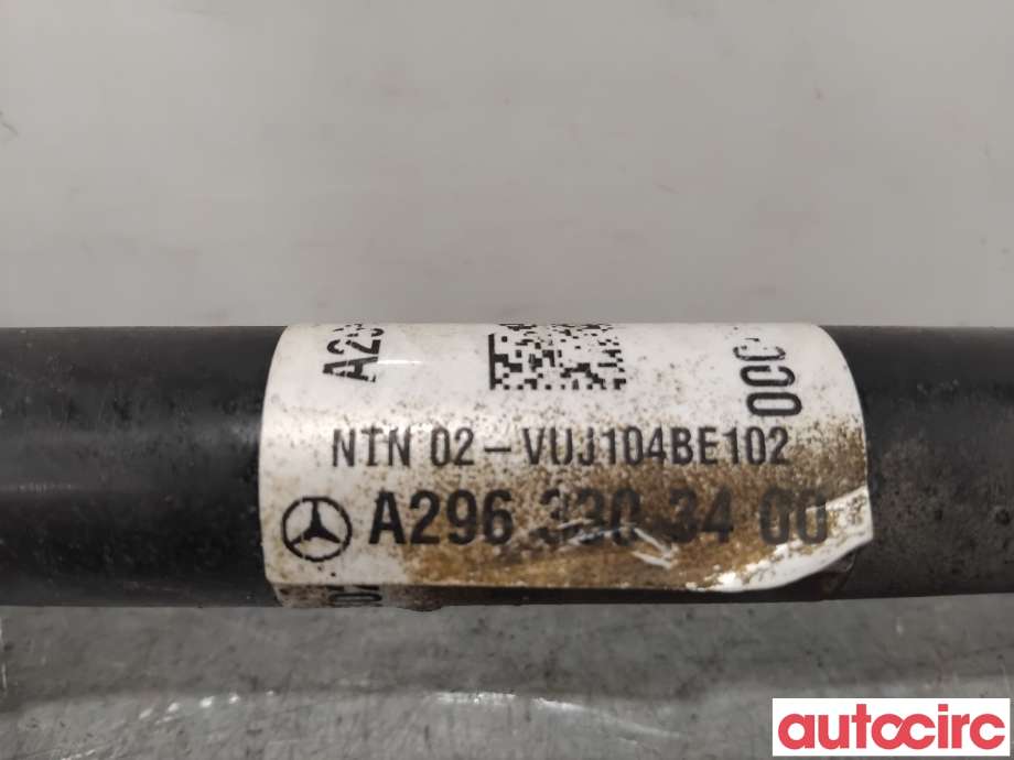 Drivaksel venstre foran, elbil til Mercedes EQE 2022-->>  (MERCEDES|A2963304000||A2963303400)